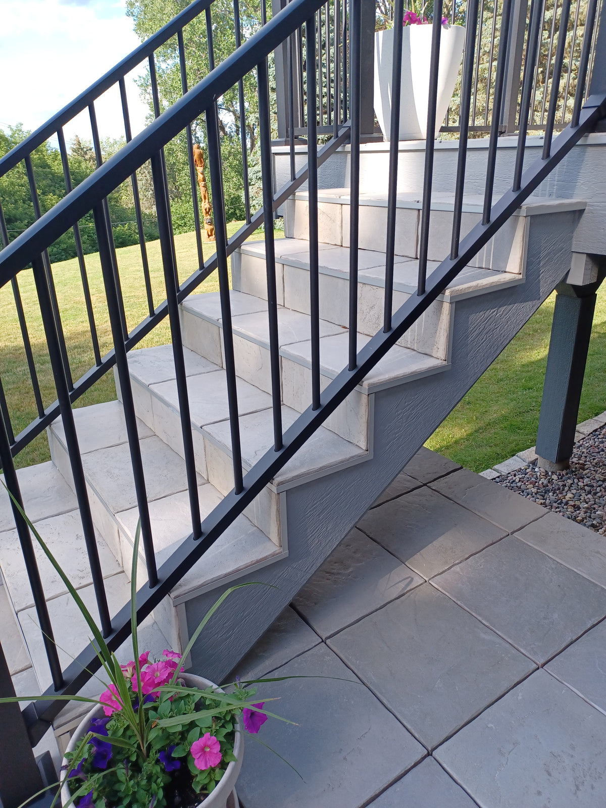 DekTek Concrete Deck Tile Sample | 16" x 16" x 1" Outdoor Deck Flooring Tile