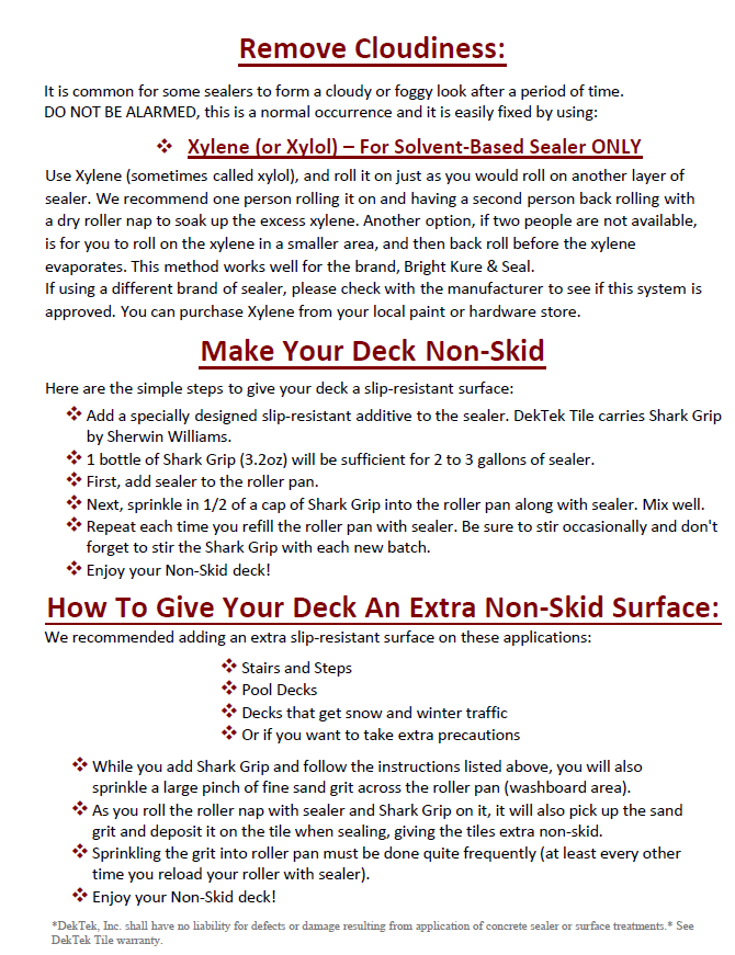 Sealer