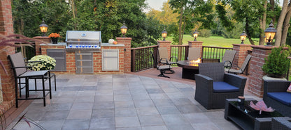 DekTek Concrete Deck Tile Sample | 16" x 16" x 1" Outdoor Deck Flooring Tile