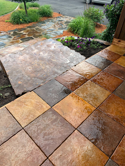 DekTek Concrete Deck Tile Sample | 16" x 16" x 1" Outdoor Deck Flooring Tile