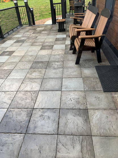 DekTek Concrete Deck Tile Sample | 16" x 16" x 1" Outdoor Deck Flooring Tile