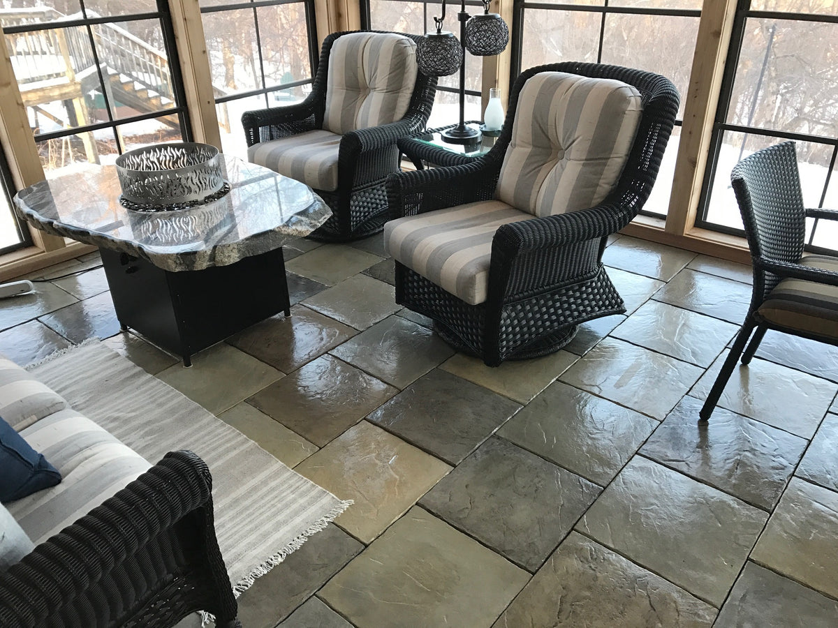 DekTek Concrete Deck Tile Sample | 16" x 16" x 1" Outdoor Deck Flooring Tile