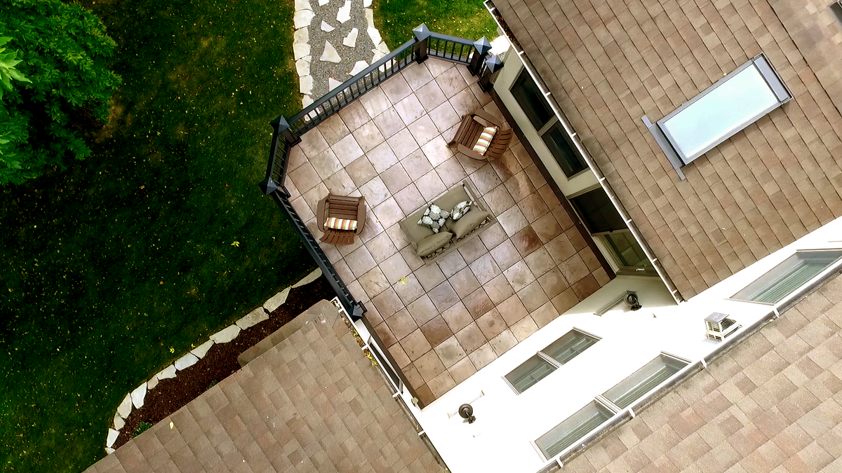 DekTek Concrete Deck Tile Sample | 16" x 16" x 1" Outdoor Deck Flooring Tile