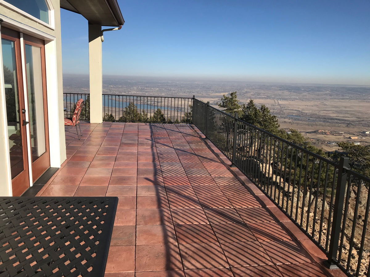 DekTek Concrete Deck Tile Sample | 16" x 16" x 1" Outdoor Deck Flooring Tile