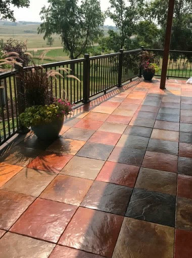 DekTek Concrete Deck Tile Sample | 16" x 16" x 1" Outdoor Deck Flooring Tile