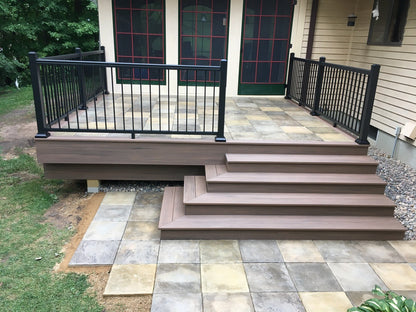DekTek Concrete Deck Tile Sample | 16" x 16" x 1" Outdoor Deck Flooring Tile