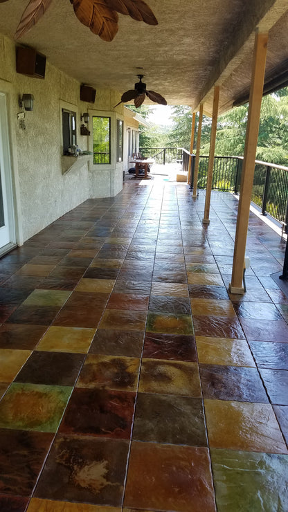 DekTek Concrete Deck Tile Sample | 16" x 16" x 1" Outdoor Deck Flooring Tile